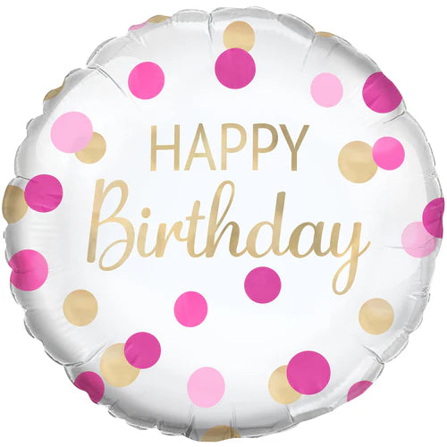 Female Happy Birthday Foil Balloon Bouquet
