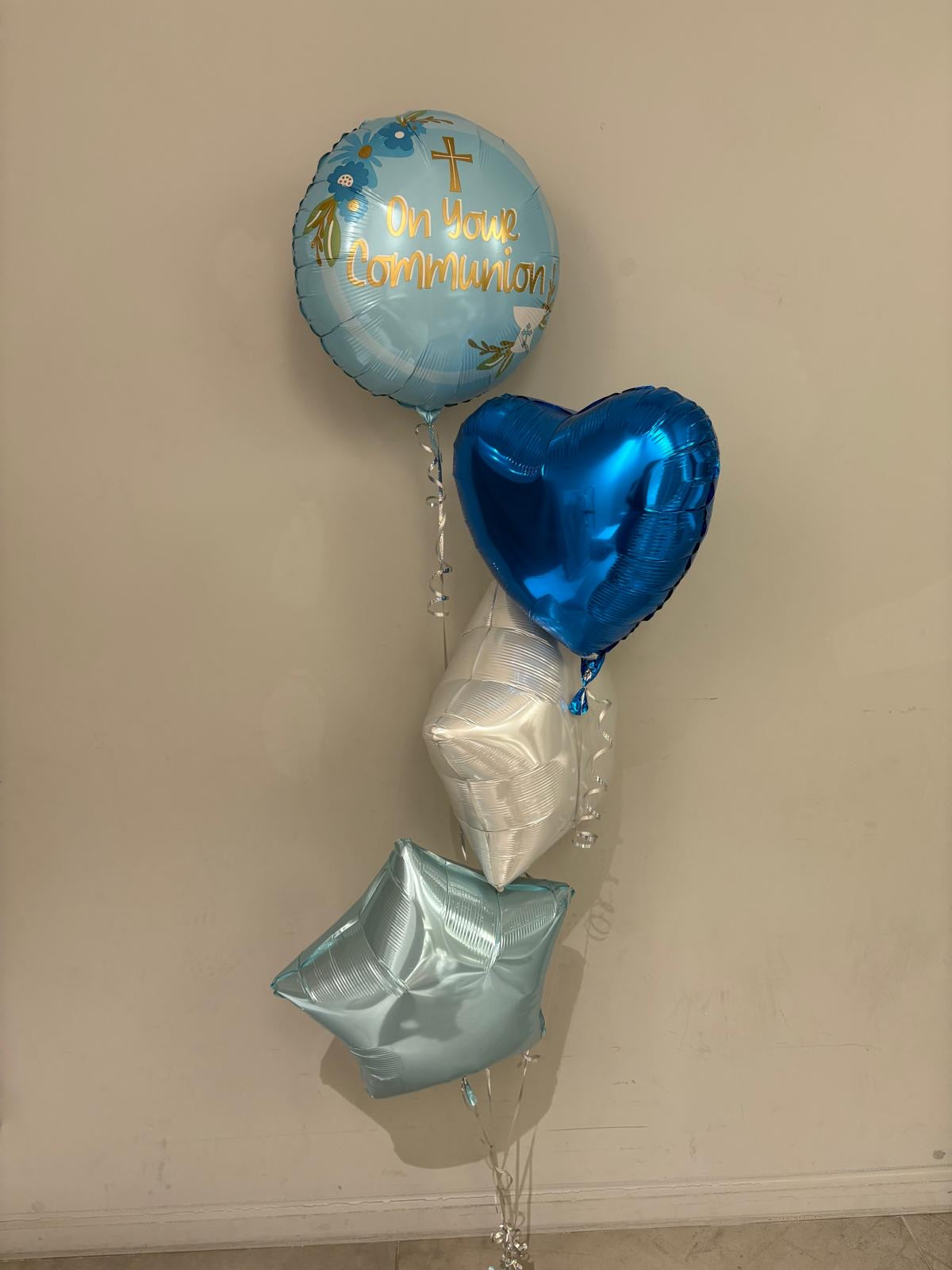 Communion Foil Balloon Bouquet