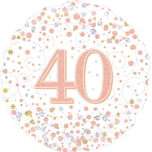 40th Birthday Foil Balloon Bouquet