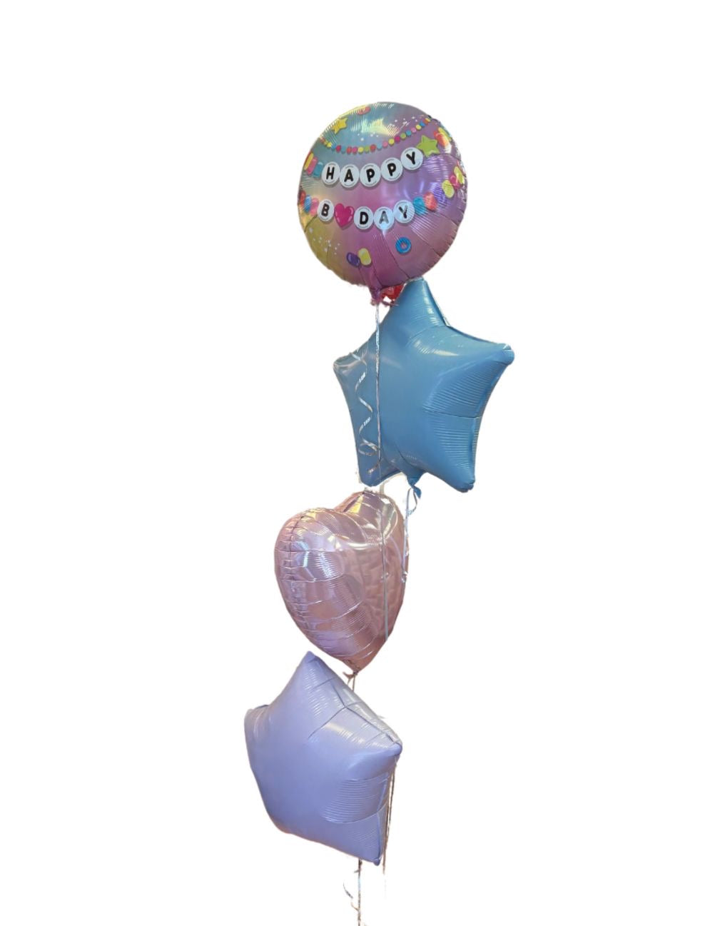 Girl Happy Birthday Foil Balloon Bouquet