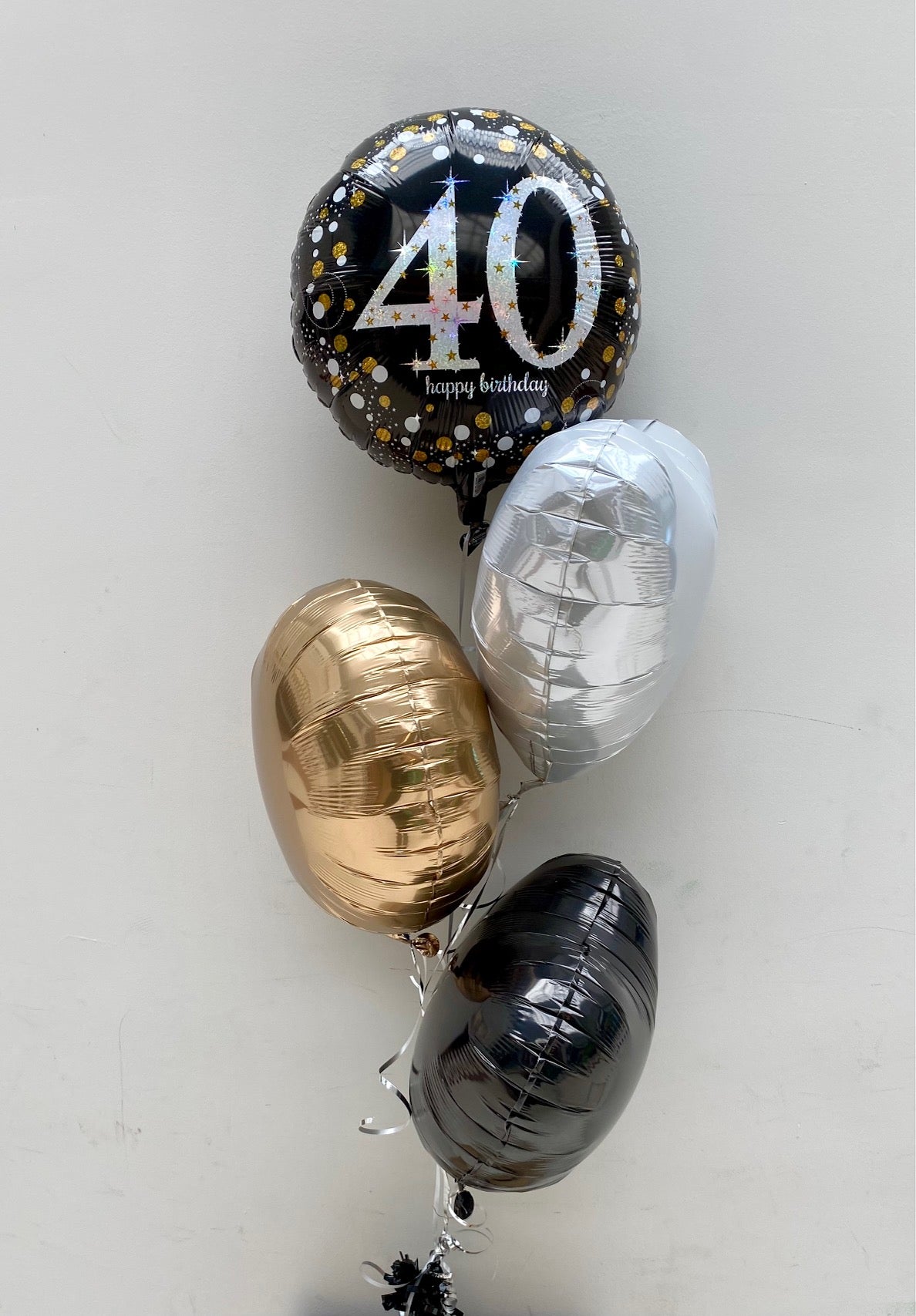 40th Birthday Foil Balloon Bouquet