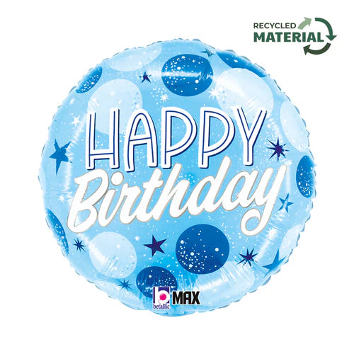 Male Happy Birthday Foil Balloon Bouquet