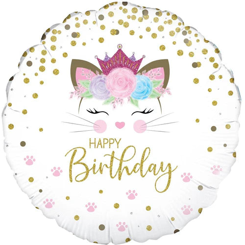 Girl Happy Birthday Foil Balloon Bouquet